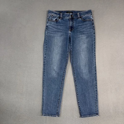Talbots Flawless Jeans Women’s 10 Blue Boyfriend Stretch Denim Cotton Blend  - Image 1 of 4