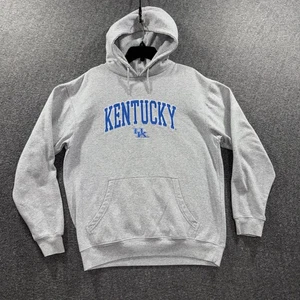Kentucky Wildcats Hoodie Mens Medium Gray NCAA Basketball Pullover Sweatshirt - Picture 1 of 12