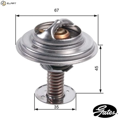 THERMOSTAT COOLANT TH45682G1 FOR LAND ROVER DISCOVERY/IV/VAN RANGE/SPORT/SUV - Image 1 of 4