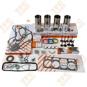 5K Overhaul Rebuild Kit For Toyota Engine Parts Piston Liner Gasket Bearing New - Picture 1 of 9
