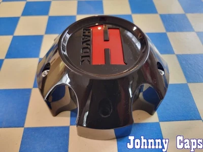 HAVOK Wheels # CBH05-B1P . (5-LUG) GLOSS BLACK Wheel Center Cap  [83]  (QTY. 1) - Image 1 of 4