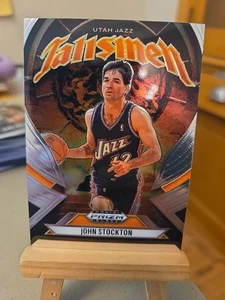 John Stockton 2024-25 Panini Prizm Black Talismen Base Utah Jazz #18 - Picture 1 of 2