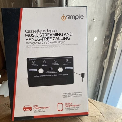 Stream Música y Manos Libres en Coche Altavoces Reproductor de Cassette Enchufe Conector para Auriculares Foto 1 de 2