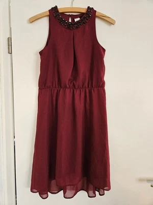 Abendkleid für Mädchen Gr. 164 bordeaux / NEUWERTIG von C&A - Bild 1 von 4