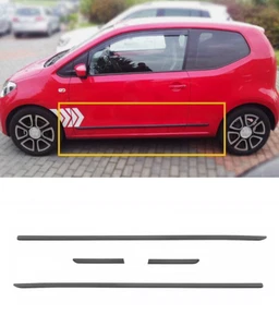 für VW VOLKSWAGEN UP 3D 2011- SCHRÄGHECK SEITENLEISTEN TÜRSCHUTZ ABS - Bild 1 von 4