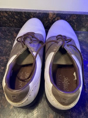 Footjoy Golf Shoes White With Brown - Image 1 of 4