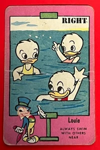 Russell Mickey Mouse Club Safety First Louie Always Swim With Other 1950 - Imagen 1 de 2
