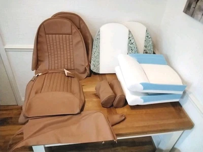 triumph spitfire 1500 SEATS- covers + Foam kit.Fits recline & headrests..1973-81 - Image 1 of 4