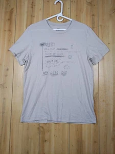 T-shirt AJR Way Less Sad Tour adulto grande concerto tour grigio Mad Happy Doodle - Foto 1 di 9
