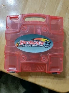 2010 Beyblade Metal Masters Tragetasche Aufbewahrung Transparent Rot Grau Posten - Bild 1 von 7