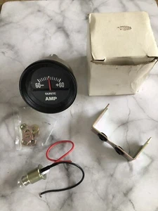 DURITE 52mm 60AMP AMP METER GAUGE AUTO LKW KOMMERZIELL SCHWARZE LÜNETTE BELEUCHTET - Bild 1 von 9