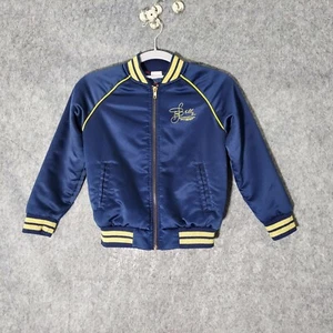 Disney Princess Jacket Girls S Beauty & The Beast Belle Satin Bomber Embroidered - Picture 1 of 15
