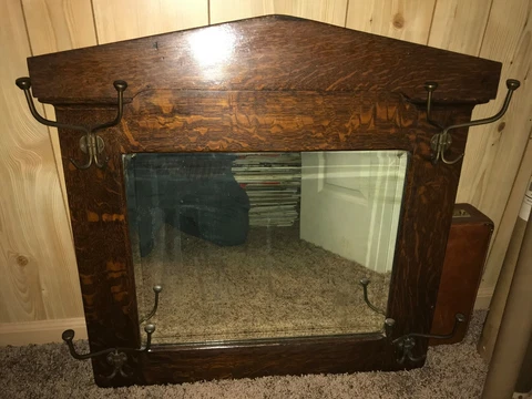 Solid Oak Quartersawn Mirror Cover