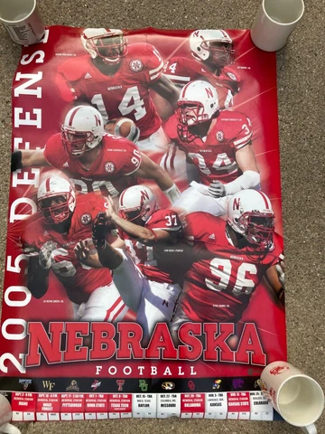 Nebraska Cornhuskers Football 2005 DEFENSE Poster Cover