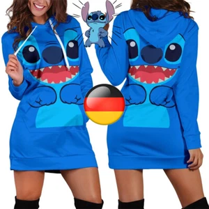 Karikatur Lilo Stitch Sweatshirt Kapuzenpulli Pulloverkleid Hoodie Kleidung - Bild 1 von 5