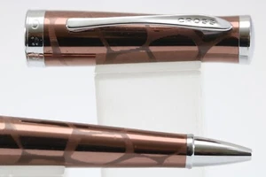 Vintage Cross Sauvage Tourmaline/Giraffe Ballpoint Pen (Cased & Refill) - Picture 1 of 7