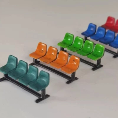 Diorama 1/64 Park Bench Seat Model City Street Car Garage Scene Props Model Toys - Image 1 of 4