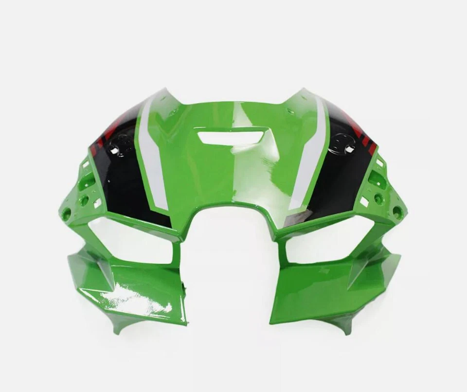 Green Front Upper Fairing Headlight Cowl Nose For KAWASAKI ZX10R 2021-2023 Foto 1 de 2