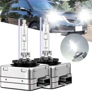 2x Xenon D3S HID Bulbs 35W AC Headlight Direct Replacement 6000K Diamond White - Picture 1 of 14