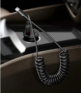 ✨75cm Spiralkabel Ladekabel Datenkabel USB Typ: C-C, A-iPhone perfekt für Auto. - Bild 1 von 8