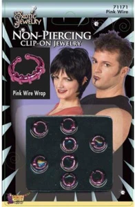 Forum Novelties Unisex-Adult's Body Piercing-Wire Wrap-Pink Party Supplies, Stan - Picture 1 of 1