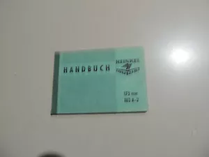 Heinkel Tourist 175 ccm (103A-2) Fahrerhandbuch Bedienungsanleitung - Bild 1 von 13