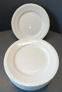 Gibson Everyday Houseware China White Insalata piatto 8" con bordo testurizzato lotto di 11 - Foto 1 di 16