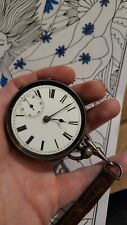 Rare !!! Silver Lebet & Fils Large 50.5mm Ottoman Pocket Watch _422