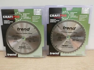 TREND 255MM X 30MM 42T & 72T TCT MAKITA MLS100 MITRE SAW BLADES CSB/CC25542 & 72 - Picture 1 of 1