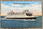Motor Ship Manatee, Bee Line Ferry, ST Petersburg FL, Linen Postcard