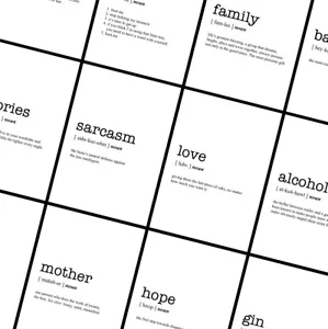 WORD DEFINITION Prints - Typography Posters - Funny Dictionary Home Wall Art - Picture 1 of 84