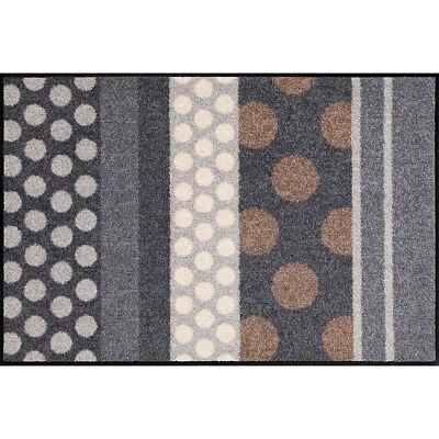 Salonloewe Fußmatte waschbar Glamour Dots grau 50x75 cm Schmutzfangmatte - Bild 1 von 4