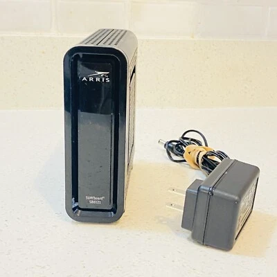 Arris Surfboard SB6121 Cable Modem High Speed Internet w/ Power Adapter Tested - Image 1 of 4