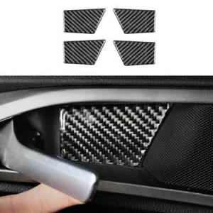 Real Carbon Fiber Inner Door Bowl Cover Trim 4PCS Fit For Ford Edge 2015-2021 - Picture 1 of 4