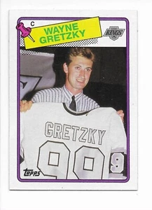 Maglione 1988-89 Topps #120 Wayne Gretzky - quasi nuovo Los Angeles Kings Hockey - Foto 1 di 2