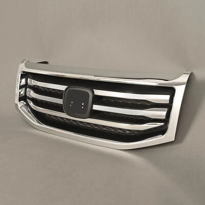 Parachoques delantero cromado 13 para Honda Pilot 2012-2015 rejilla superior malla estilo parrilla Foto 1 de 4
