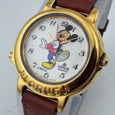 Винтажный Lorus кварцевые часы V421 женщин Микки Маус клуб марта музыкальный новый аккумулятор - Изображение 1 из 4