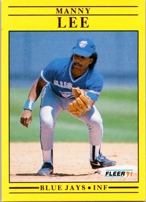 Manny Lee Toronto Blue Jays 1991 Fleer #179a - Image 1 of 2