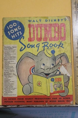 1941 Walt Disney Dumbo Song Book 100 Song Lyrics Whitman - Image 1 of 4