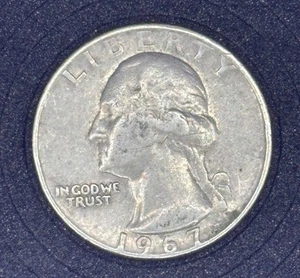 1967 Quarter No Mint Mark, Obverse And Doubled Die Reverse Error. (Very Rare) - Picture 1 of 13