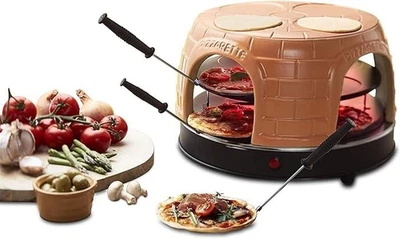 Pizzaofen Pizzarette Mini Pizza Pizzamaker Emerio PO-116124.1 Tonhaube GEBROCHEN - Bild 1 von 4