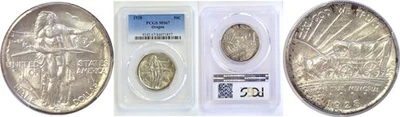 1928 50C Oregon Trail Commemorative Half Dollar PCGS MS-67 - Image 1 of 3