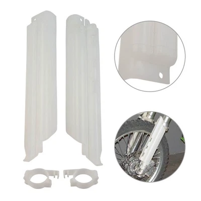 White Front Fork Guides Fork Guards Cover For Kawasaki KDX250/KDX200/KLX650 Foto 1 de 4
