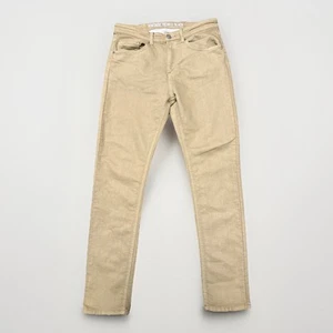 Jeans Vintage Genes Nero Uomo Taglia 32x32 Kaki Slim Fit Denim Elasticizzato (34x31) - Foto 1 di 5