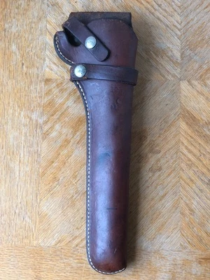 Hunter 1100-47 Brown Leather Holster RH Colt Ruger Single Action Revolver 9.5" - Image 1 of 4