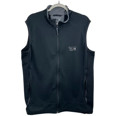 Chaleco polar Mountain Hardwear negro cremallera completa para hombre XL ligero al aire libre informal Foto 1 de 4