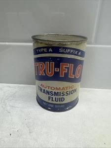 Vintage Dose TRU-FLO ATF TYP A ungeöffnet/voll 1 QT Gurley Veredelung Memphis TN - Bild 1 von 6