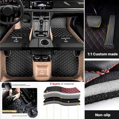 For Lincoln Car Floor Mats All Weather Carpet Cargo Custom Pu Leather Mats Rugs - Image 1 of 4