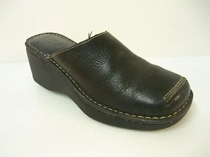 Zueco Born Mule para mujer de cuero suave negro talla 7/UE 38 - Imagen 1 de 6