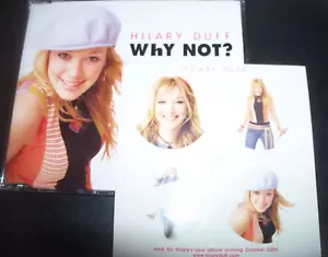 Hilary Duff – Why Not? Australian Picture Disc CD Single + Stickers – Like New - Picture 1 of 2